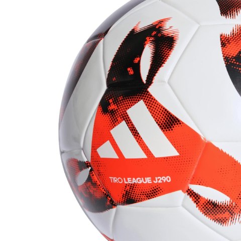 Piłka nożna adidas Tiro Junior 290 League biało-czerwona HT2424 Adidas teamwear Piłka nożna adidas Tiro Junior 290 League biało-czerwona HT2424 Adidas teamwear