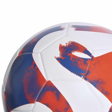 Piłka nożna adidas Tiro League TSBE biało-niebiesko-czerwona HT2422 Adidas teamwear Piłka nożna adidas Tiro League TSBE biało-niebiesko-czerwona HT2422 Adidas teamwear