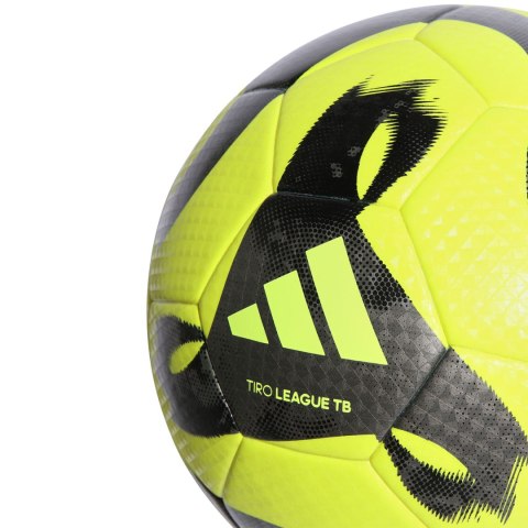 Piłka nożna adidas Tiro League Thermally Bonded żółto-czarna HZ1295 Adidas teamwear Piłka nożna adidas Tiro League Thermally Bonded żółto-czarna HZ1295 Adidas teamwear