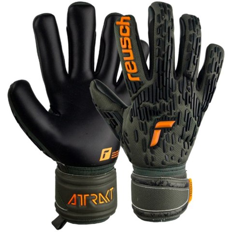 Rękawice bramkarskie Reusch Attrakt Freegel Silver zielone 5370035 5555 Reusch Rękawice bramkarskie Reusch Attrakt Freegel Silver zielone 5370035 5555 Reusch