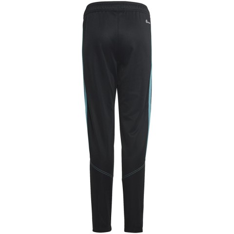 Spodnie dla dzieci adidas Tiro 23 Club Training czarno-niebieskie IC1588 Adidas Spodnie dla dzieci adidas Tiro 23 Club Training czarno-niebieskie IC1588 Adidas