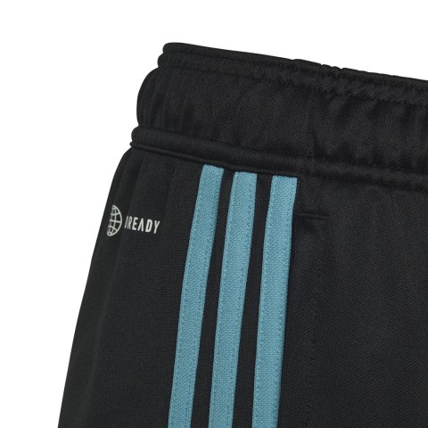 Spodnie dla dzieci adidas Tiro 23 Club Training czarno-niebieskie IC1588 Adidas Spodnie dla dzieci adidas Tiro 23 Club Training czarno-niebieskie IC1588 Adidas