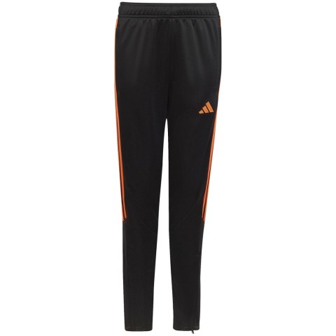 Spodnie dla dzieci adidas Tiro 23 Club Training czarno-pomarańczowe HZ0185 Adidas Spodnie dla dzieci adidas Tiro 23 Club Training czarno-pomarańczowe HZ0185 Adidas