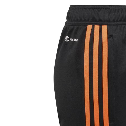 Spodnie dla dzieci adidas Tiro 23 Club Training czarno-pomarańczowe HZ0185 Adidas Spodnie dla dzieci adidas Tiro 23 Club Training czarno-pomarańczowe HZ0185 Adidas
