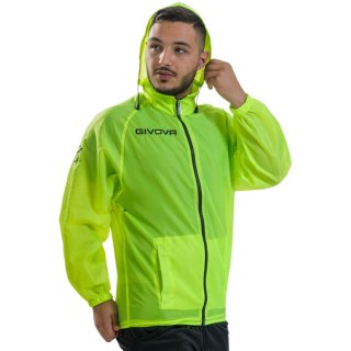 Kurtka Givova Rain Basico Fluo żółta RJ001 0019 M Givova