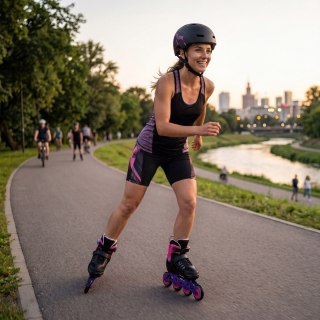 NA684 ŁYŻWOROLKI VELTO RÓŻOWE ROZM. L(39-42) NILS EXTREME NILS EXTREME