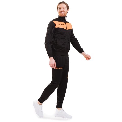 Dres Givova Tuta Visa Fluo czarno-pomarańczowy TR018F 1028 XS Givova