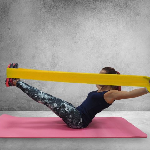 Guma Fitness Profit Long Light 200x15x0,35cm żółta DK 2227 PROfit