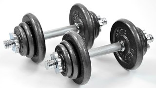 Hantle żeliwne 2x10 kg Profit Hammertone w walizce DK 4135 PROfit