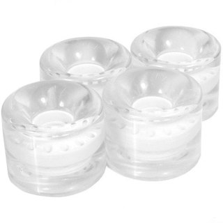 Kółka SMJ do deskorolki plastikowej 59x46mm 4szt półprzezroczysto białe Smj