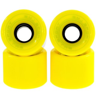Kółka SMJ do deskorolki plastikowej 60x45mm 4szt żółte Smj