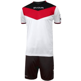 Komplet Givova Kit Campo biało-czerwono-czarny KITC53 1210 2XL Givova