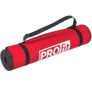 Mata do ćwiczeń Profit 180x60x0,6cm czerwono-czarna DK 705 PROfit