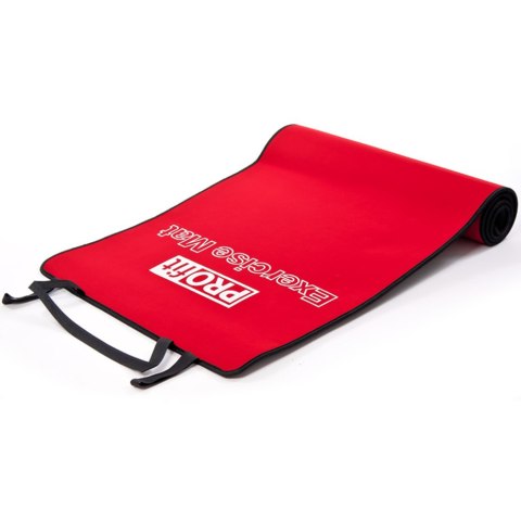 Mata do ćwiczeń Profit 180x60x0,6cm czerwono-czarna DK 705 PROfit