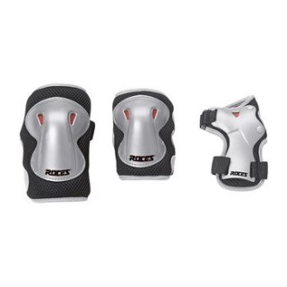 Ochraniacze na łyżworolki Roces Super JR 3-pack czarno szare 301276 M Roces