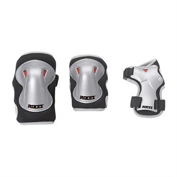Ochraniacze na łyżworolki Roces Super JR 3-pack czarno szare 301276 S Roces