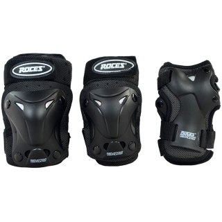 Ochraniacze na łyżworolki Roces Ventilated JR czarne 3pack 301352 01 M Roces