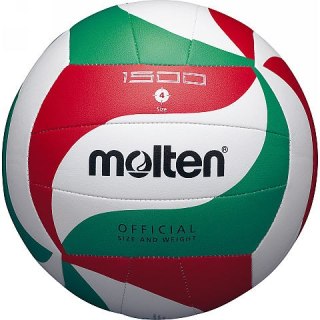 Piłka siatkowa Molten V4M1500 biało-czerwono-zielona 4 Molten