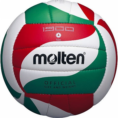 Piłka siatkowa Molten V4M1900 biało-czerwono-zielona 4 Molten