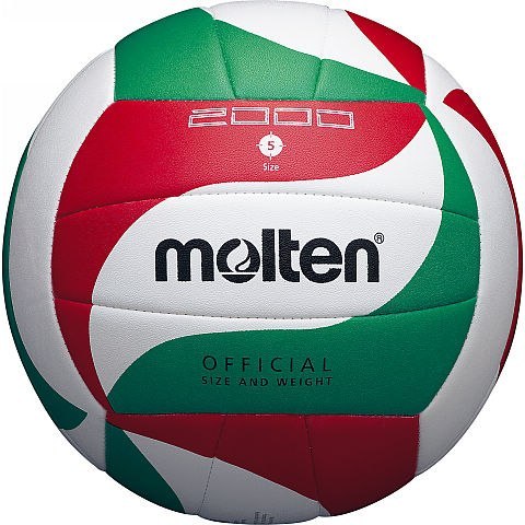 Piłka siatkowa Molten V5M2000 biało-czerwono-zielona 5 Molten