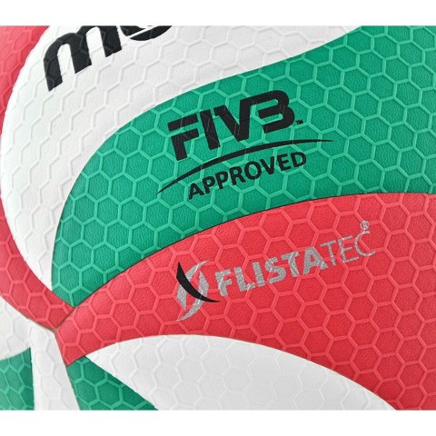 Piłka siatkowa Molten V5M5000 FIVB biało-czerwono-zielona 5 Molten