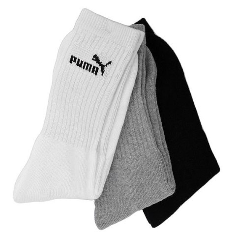 Skarpety Puma długie 3 kolory 3pary białe szare czarne 7308 325/883296 10 39-42 Puma