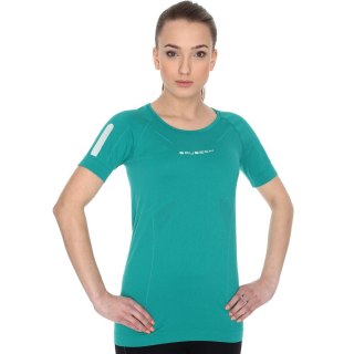 Koszulka damska Brubeck Athletic lazurowa zieleń SS11080 M Brubeck