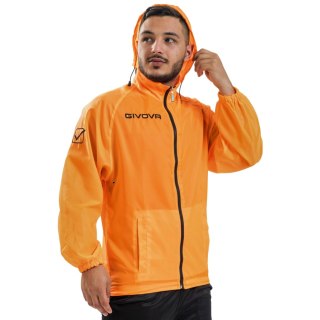 Kurtka Givova Rain Basico Fluo pomarańczowa RJ001 0028 S Givova