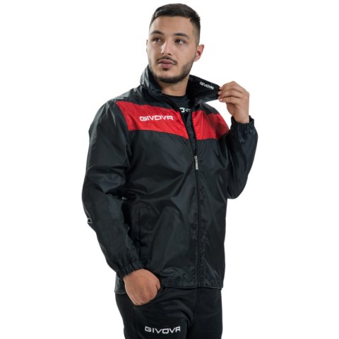 Kurtka Givova Rain Scudo czarno-czerwona RJ005 1012 XS Givova