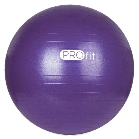 Piłka gimnastyczna Profit 85 cm fioletowa z pompką DK 2102 PROfit