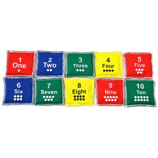 Woreczki gimnastyczne Liczby 1-10 NO10 kpl 10szt BBP-C45S10 NO10