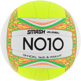 Piłka siatkowa NO10 Smash Green biało-zielona 56063 B 5 NO10
