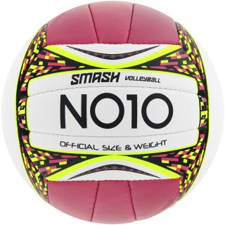 Piłka siatkowa NO10 Smash Purple biało-różowa 56063 A 5 NO10