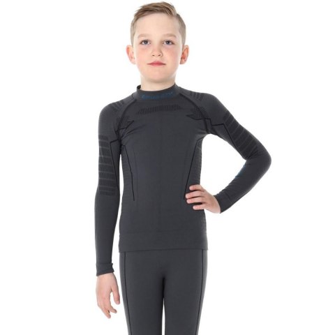 Bluza termoaktywna dla dzieci Brubeck Thermo grafitowa LS13640 128/134cm Brubeck