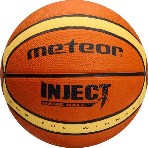 Piłka koszykowa Meteor Inject 14 Paneli 6 brązowo-beżowa 07071 6 Meteor