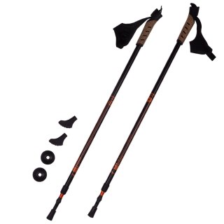 Kijki Nordic Walking Pacer Bjorn pomarańczowy 2-częściowy BJORN