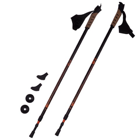 Kijki Nordic Walking Pacer Bjorn pomarańczowy 2-częściowy BJORN