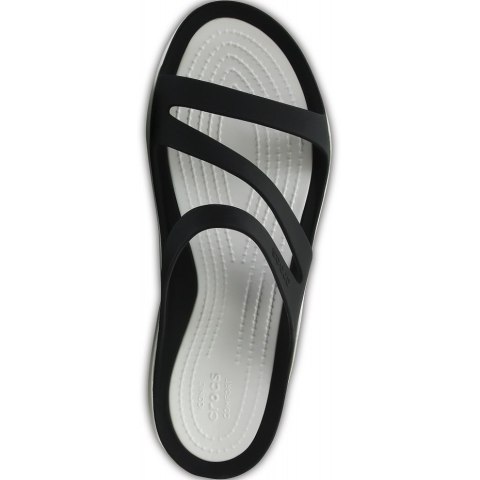 Klapki damskie Crocs Swiftwater Sandal W czarno-białe 203998 066 42-43 Crocs