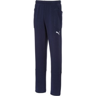 Spodnie dla dzieci Puma Liga Casuals Pants JUNIOR granatowe 655635 06 152cm Puma