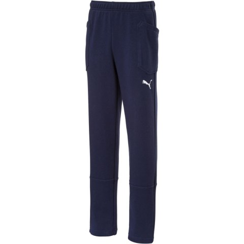 Spodnie dla dzieci Puma Liga Casuals Pants JUNIOR granatowe 655635 06 152cm Puma