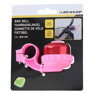 Dzwonek rowerowy Dunlop śr.48 mm różowy 2053127 Dunlop