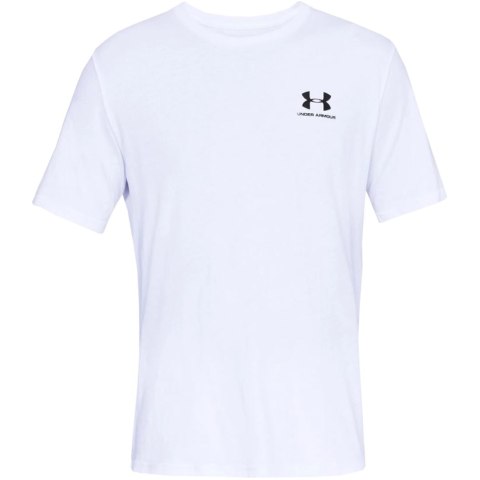 Koszulka męska Under Armour Sportstyle Left Chest SS biała 1326799 100 S Under Armour