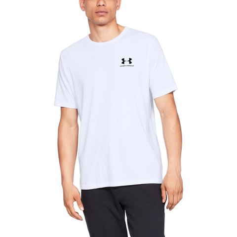Koszulka męska Under Armour Sportstyle Left Chest SS biała 1326799 100 S Under Armour
