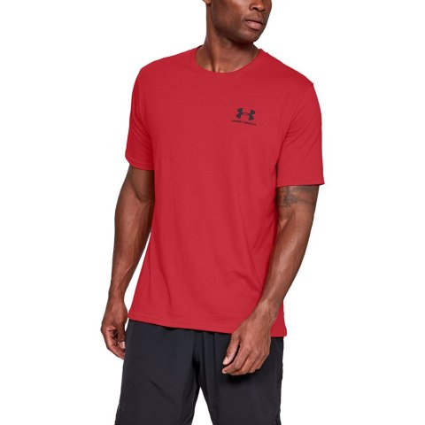 Koszulka męska Under Armour Sportstyle Left Chest SS czerwona 1326799 600 2XL Under Armour