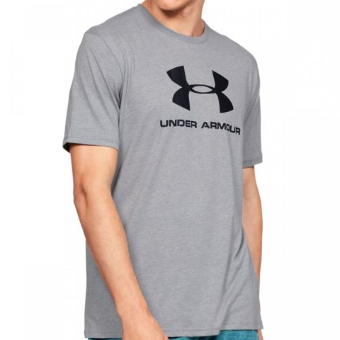 Koszulka męska Under Armour Sportstyle Logo SS szara 1329590 036 S Under Armour