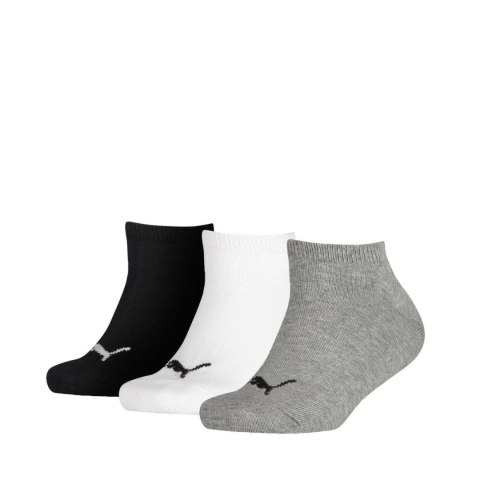 Skarpety Puma Kids Invisible 3P szare, białe, czarne 907374 08/1940100018 35-38 Puma