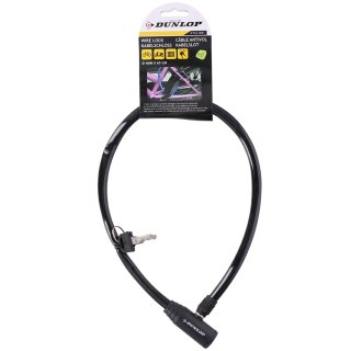 Zapięcie rowerowe Dunlop cable lock 4mm 65 cm 4ass 29252 Dunlop