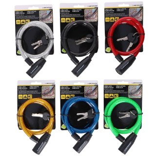 Zapięcie rowerowe Dunlop cable lock D12mm 65 cm ST 6ass 2082646 Dunlop
