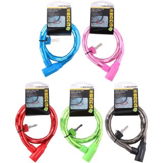 Zapięcie rowerowe Dunlop cable lock D18mm 80 cm ST 5ass 63749 Dunlop