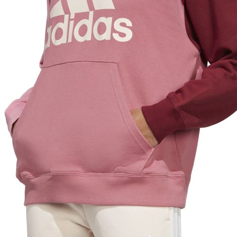 Bluza damska adidas Essentials Big Logo Oversized French Terry Hoodie różowa IC9869 Adidas Bluza damska adidas Essentials Big Logo Oversized French Terry Hoodie różowa IC9869 Adidas